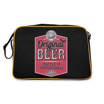 Bière - Sac Retro - noir/or - Dos