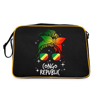 République du Congo - Sac Retro - noir/or - Dos
