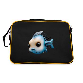 Petit gros poisson - Sac Retro - noir/or - Dos