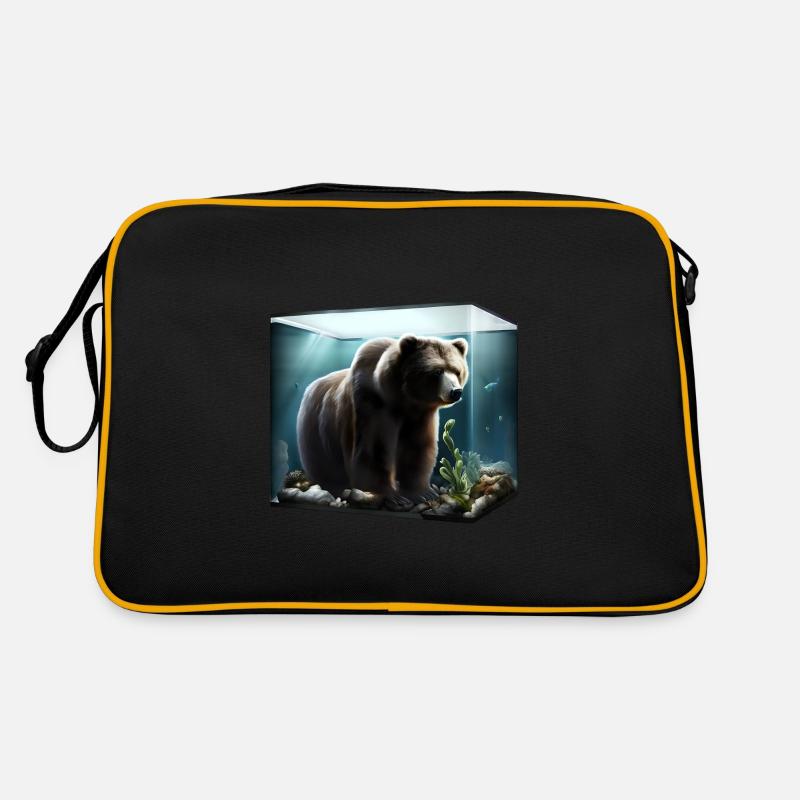 Ours dans l’aquarium Sac Retro