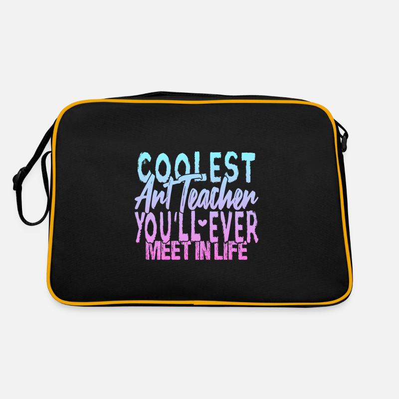 Der coolste Kunstlehrer Retro Tasche