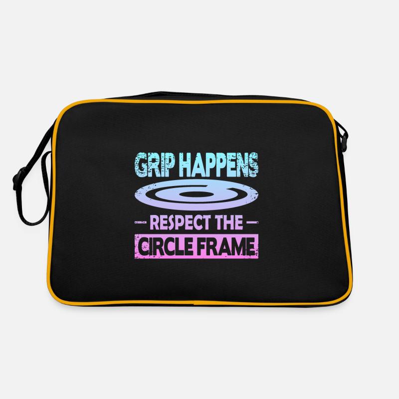 Grip Happens Respect The Circle Frame Retro Tasche