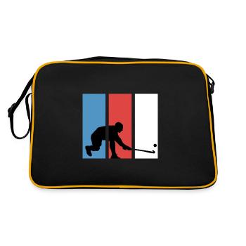 Hockey sur gazon Joueur de hockey rétro Pénalité - Sac Retro - noir/or - Dos