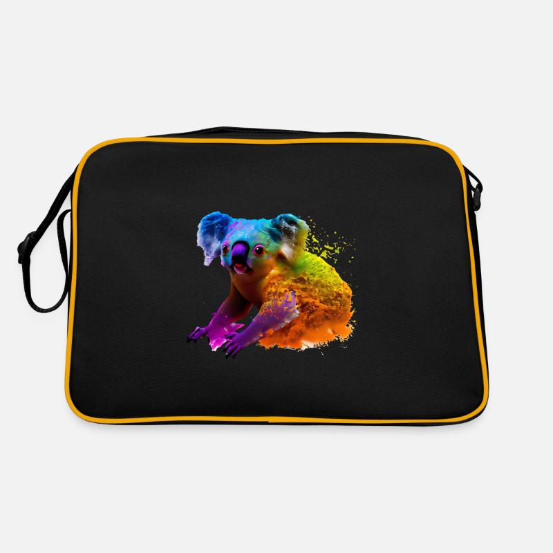 Koala dans l’explosion de couleurs Sac Retro