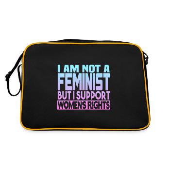 Soutient les droits des femmes - Sac Retro - noir/or - Dos