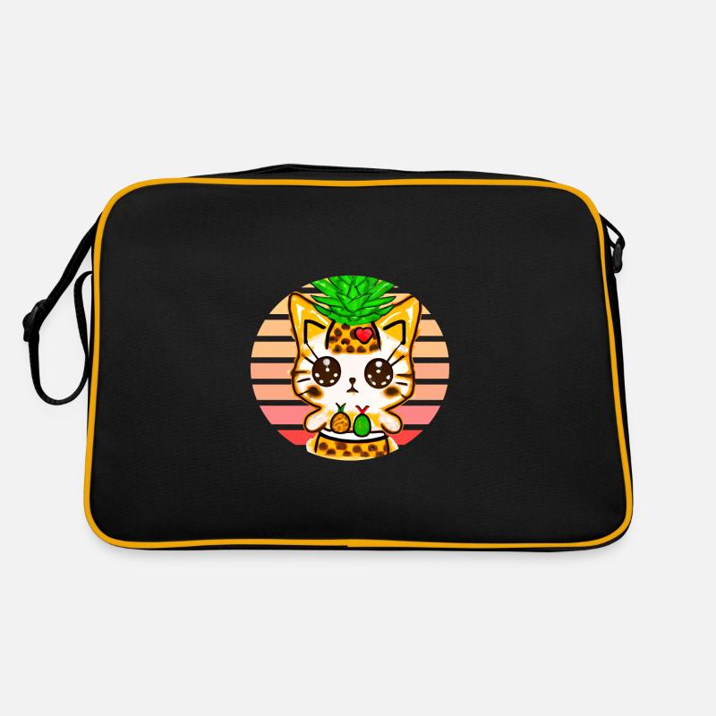 Pineapple Cat Retro Bag