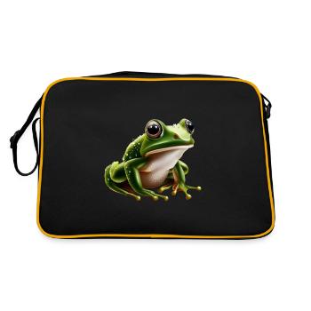 Rain Frog Water Drop Frog - Retro Bag - black/gold - Back