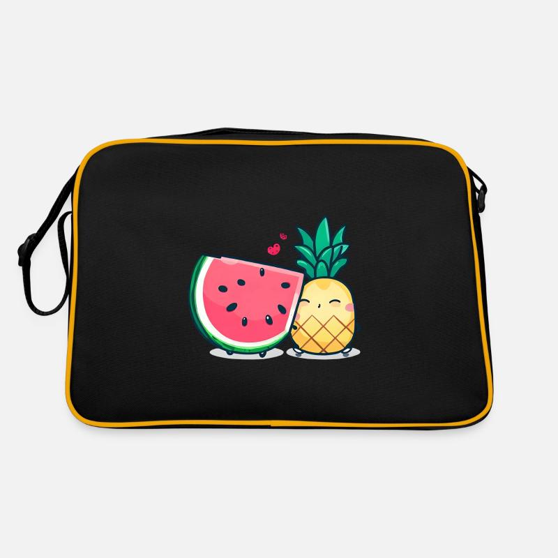 Les meilleurs amis de la pastèque et de l’ananas Sac Retro