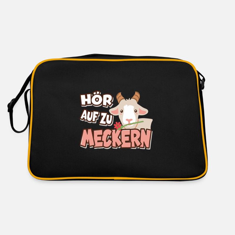 Hör auf zu meckern für eine Frau oder Mädchen Retro Tasche