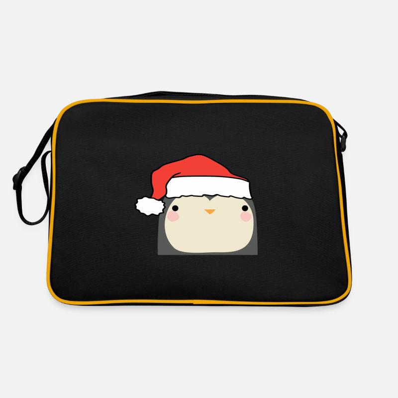 Christmas Penguin Retro Bag