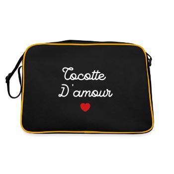 cocotte d'amour - Sac Retro - noir/or - Dos