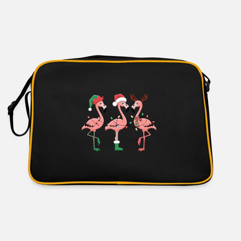 Flamingo Weihnachten Retro Tasche