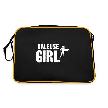 râleuse girl - Sac Retro - noir/or - Dos