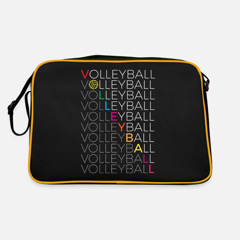 volleyball text Design for a volleyball lover Retro Tasche
