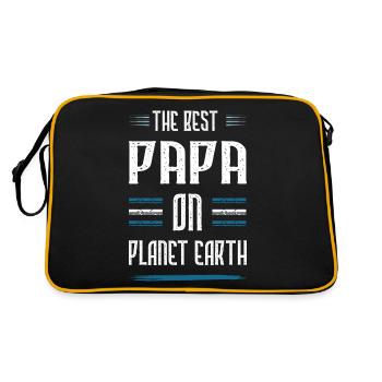 Best Dad Quote Dad Father's Day - Retro Bag - black/gold - Back
