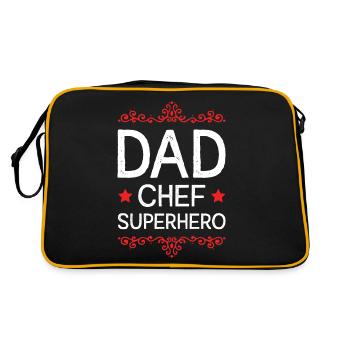 Dad Superhero Dad - Retro Bag - black/gold - Back