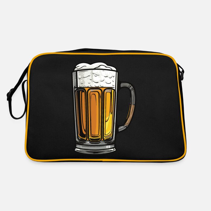 Icône de verre à bière Sac Retro