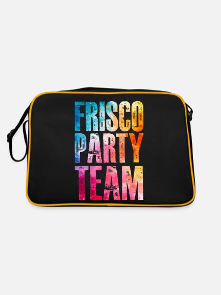 Frisco Party Team Coloré - Sac Retro - noir/or - Dos
