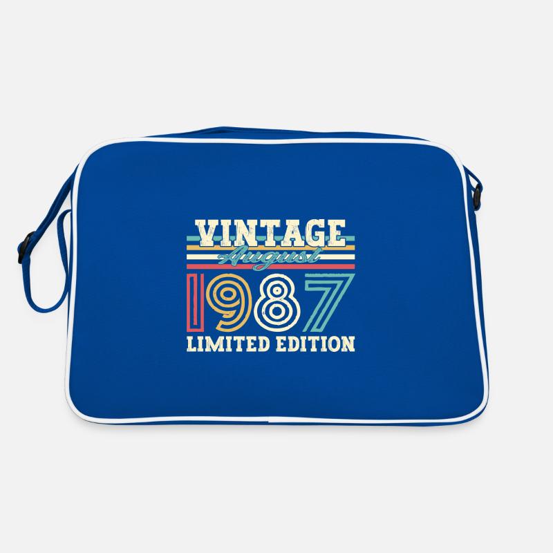 August Born 1987 35th Birthday Gift Fun Retro Bag