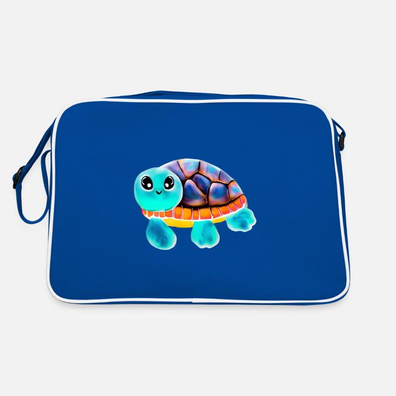 Tortue peinte à l’encaustique Sac Retro