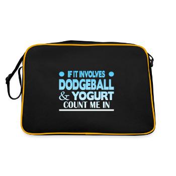 If it involves Dodgeball & Yogurt count me in - Retro Bag - black/gold - Back
