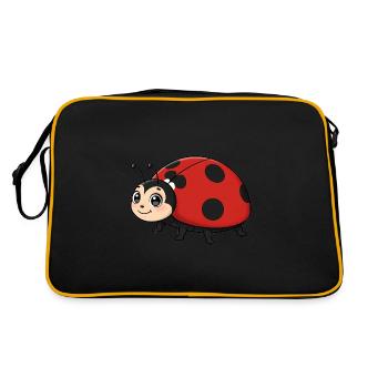 Animal Cartoon Ladybug - Retro Bag - black/gold - Back