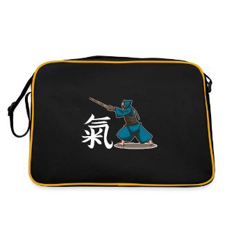 Kendo Arts Martiaux Japonais Combat à l’Épée - Sac Retro - noir/or - Dos