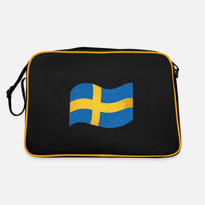 Le drapeau de la Suède Sverige Sac Retro