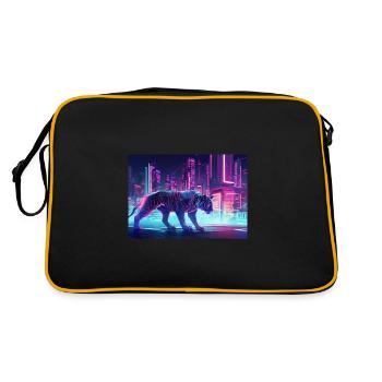 Futuristic Tiger - Retro Bag - black/gold - Back