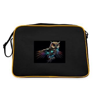 Neon Owl - Retro Bag - black/gold - Back