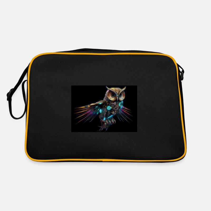 Neon Owl - Retro Bag - black/gold