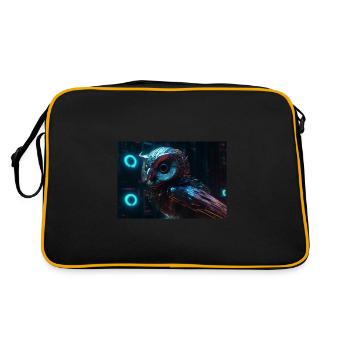 Owl of Tomorrow - Retro Bag - black/gold - Back