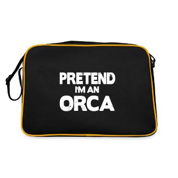 Pretend i'm an Orca - Retro Bag - black/gold - Back