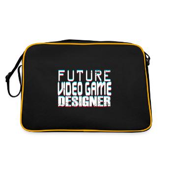 Futur concepteur de jeux vidéo - Sac Retro - noir/or - Dos