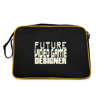 Futur concepteur de jeux vidéo - Sac Retro - noir/or - Dos