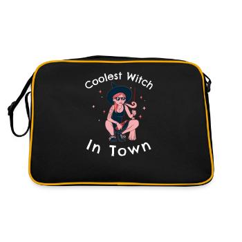 La sorcière la plus cool de la ville - Sac Retro - noir/or - Dos