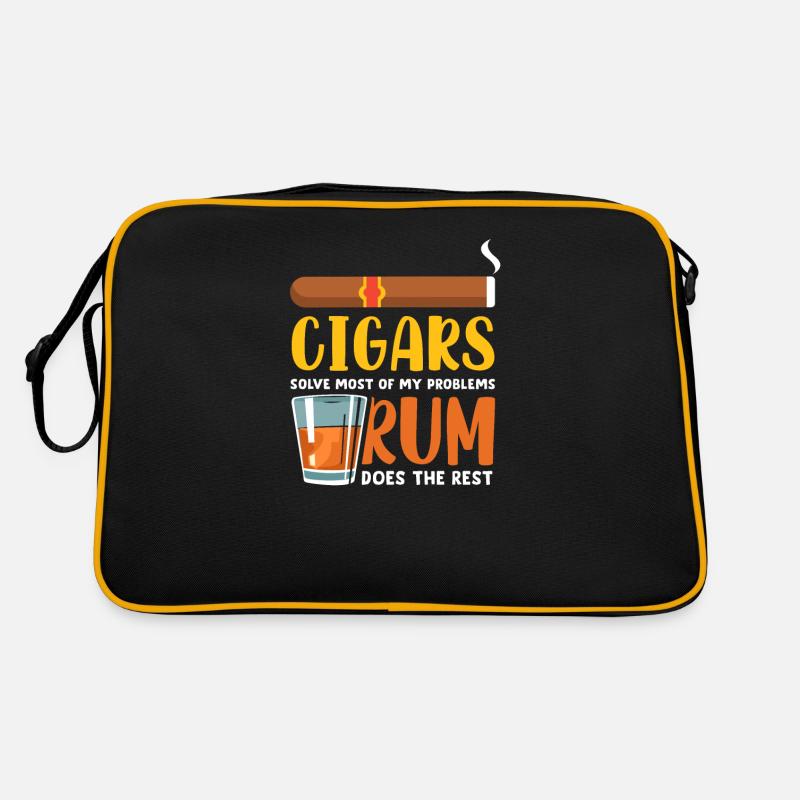 Cigars Rum Scotch Bourbon Retro Bag