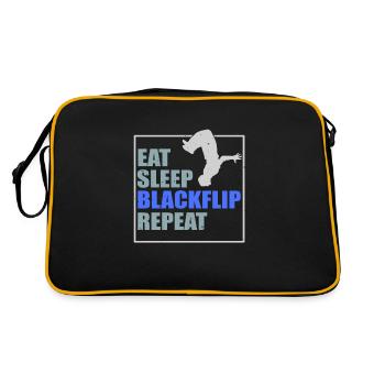 Freerunning backflip parkour - Retro Bag - black/gold - Back