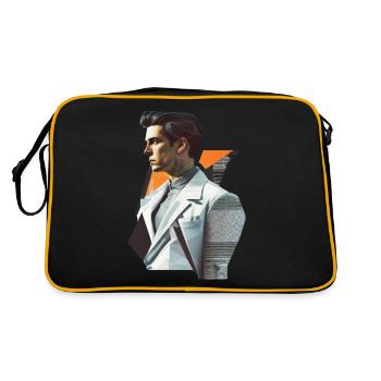 redbubble Retro Flash No19 - Retro Tasche - Schwarz/Gold - Hinten