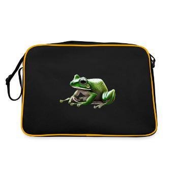 Rain Frog Water Drop Frog - Retro Bag - black/gold - Back