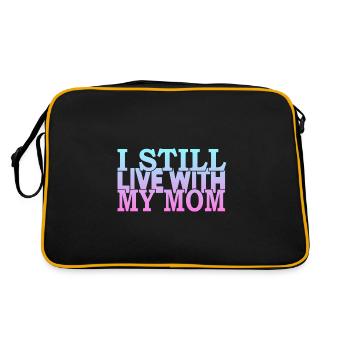 Je vis toujours avec ma mère - Sac Retro - noir/or - Dos