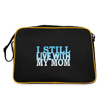Je vis toujours avec ma mère - Sac Retro - noir/or - Dos