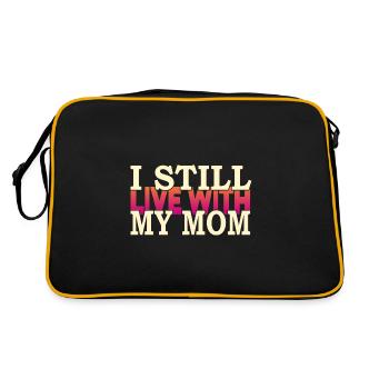 Je vis toujours avec ma mère - Sac Retro - noir/or - Dos