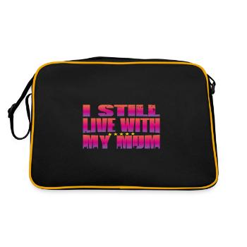 Je vis toujours avec ma mère - Sac Retro - noir/or - Dos