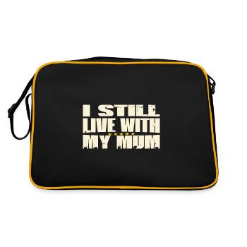 Je vis toujours avec ma mère - Sac Retro - noir/or - Dos
