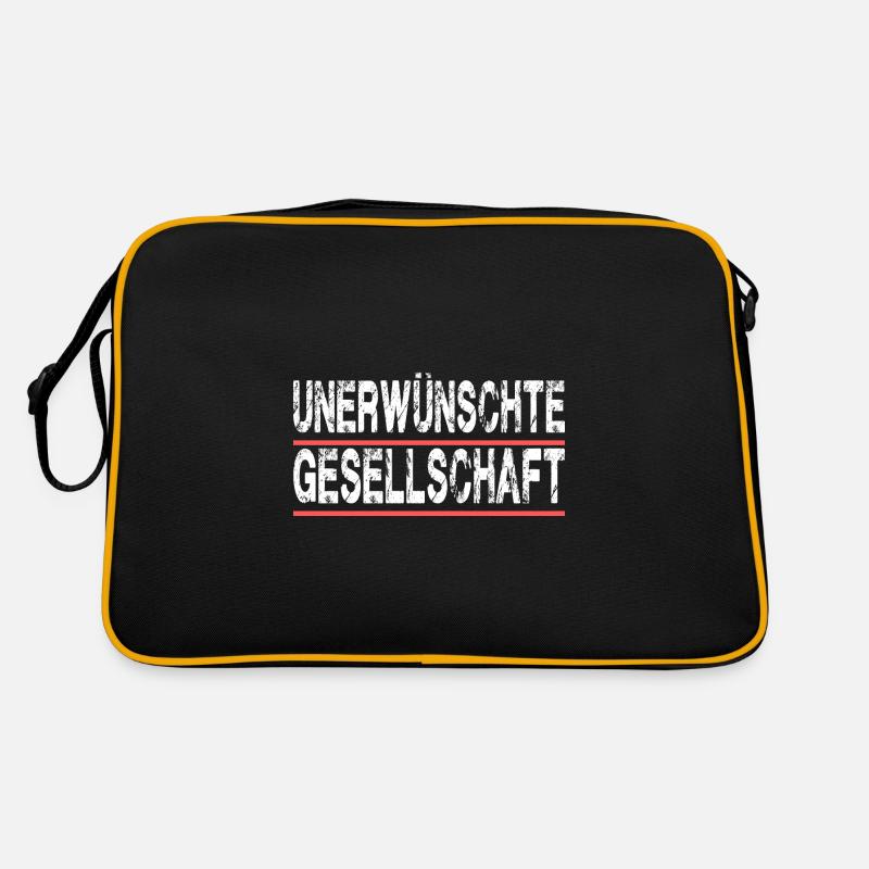 Unerwünschte Gesellschaft Retro Tasche