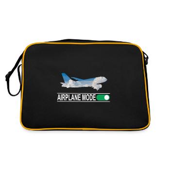 Airplane Mode - Retro Tasche - Schwarz/Gold - Hinten