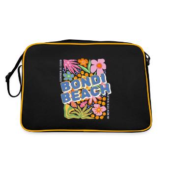 Der Sommer in Bondi Beach ist gut in Australien - Retro Tasche - Schwarz/Gold - Hinten