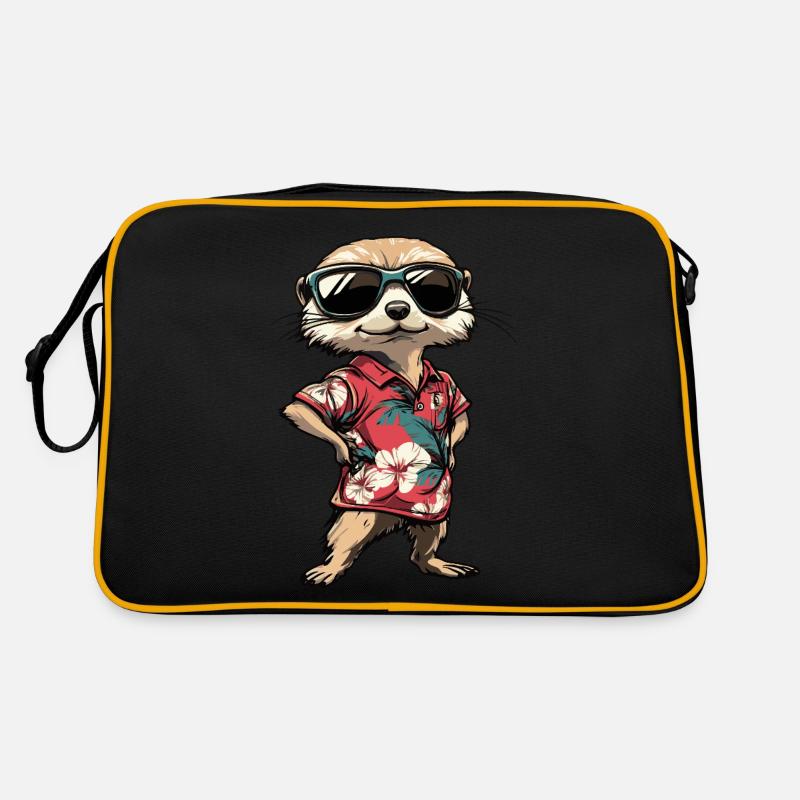 Erdmännchen Lustig Sommer Retro Tasche