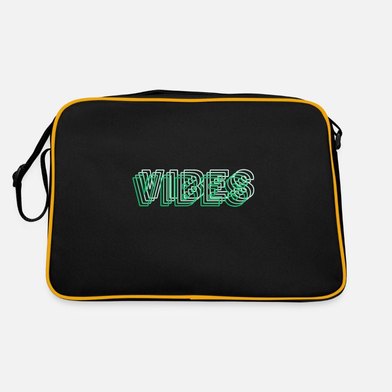 Vibes abstrakt grün Retro Tasche